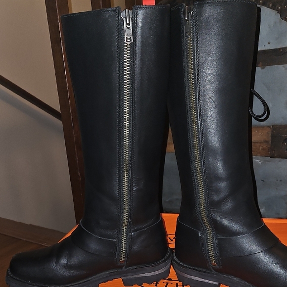 Milwaukee Leather Women's Lace-Up Motorcycle Boots - Picture 8 of 13